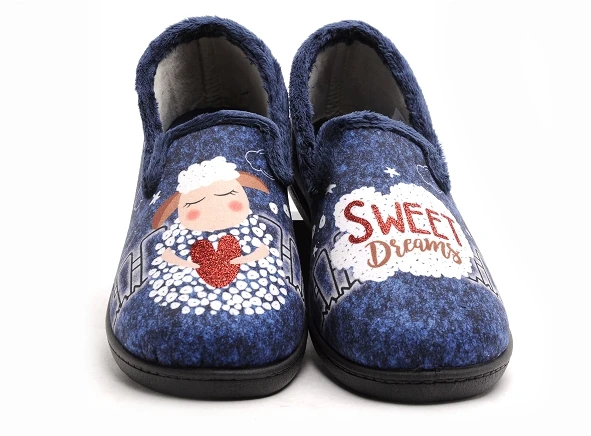 Plumaflex Roal Chaussons Femme R12215 Bleu 1 Plumaflex Roal Chaussons Femme R12215 Bleu