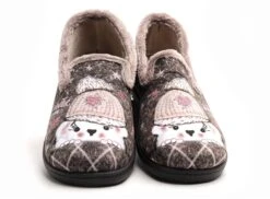 Plumaflex Roal Chaussons Femme R12215 Gris