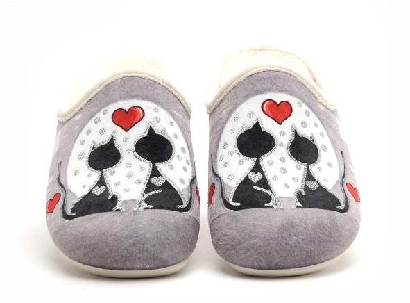 Calzamur Cm Confort Chaussons Femme 30444 Gris 1 Calzamur Cm Confort Chaussons Femme 30444 Gris