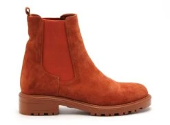 Coco Abricot Boots Bottine Plates Femme Robier Orange