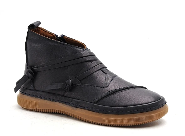 Coco Abricot Boots Bottine Plates Femme Pollat Mollat Bleu 2 Coco Abricot Boots Bottine Plates Femme Pollat Mollat Bleu – Image 2