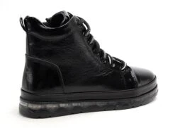 Coco Abricot Boots Bottine Plates Femme Sabaillan Vernis Noir -REN Chaussures Magasin 2879001 5