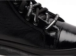 Coco Abricot Boots Bottine Plates Femme Sabaillan Vernis Noir -REN Chaussures Magasin 2879001 6