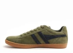Gola Basses Homme Equipe Suede Cma495 Kaki -REN Chaussures Magasin 2886403 3