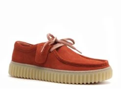 Clarks Basses Homme Torhill Lo Rouge -REN Chaussures Magasin 2958202 2