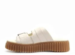 Clarks Mules Et Sabots Plats Femme Torhill Slide Blanc -REN Chaussures Magasin 2959601 3