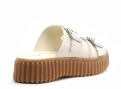 Clarks Mules Et Sabots Plats Femme Torhill Slide Blanc -REN Chaussures Magasin 2959601 5