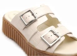 Clarks Mules Et Sabots Plats Femme Torhill Slide Blanc -REN Chaussures Magasin 2959601 6