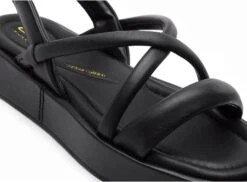 Clarks Nu Pieds Plats Femme Alda Cross Noir -REN Chaussures Magasin 2959901 6