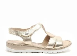 Caprice Nu Pieds Plats Femme 28154 Or