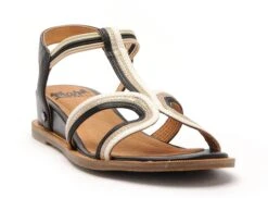 Mamzelle Nu Pieds Talons Femme Omea Noir -REN Chaussures Magasin 2975501 2