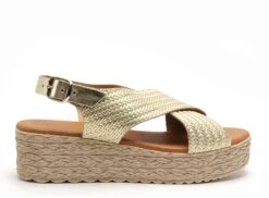 Eva Frutos Nu Pieds Talons Femme 714 Or