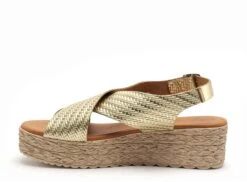 Eva Frutos Nu Pieds Talons Femme 714 Or -REN Chaussures Magasin 2976501 3