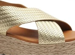 Eva Frutos Nu Pieds Talons Femme 714 Or -REN Chaussures Magasin 2976501 6