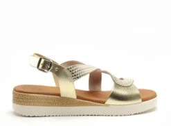 Eva Frutos Nu Pieds Talons Femme 4258 Or