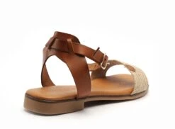 Eva Frutos Nu Pieds Plats Femme 3052 Beige -REN Chaussures Magasin 2977501 5