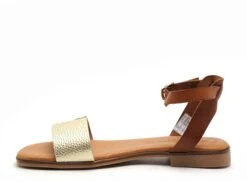 Eva Frutos Nu Pieds Plats Femme 3052 Or -REN Chaussures Magasin 2977502 3