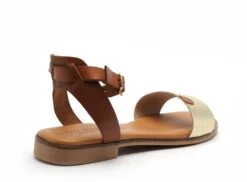 Eva Frutos Nu Pieds Plats Femme 3052 Or -REN Chaussures Magasin 2977502 5