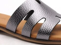 Eva Frutos Mules Et Sabots Plats Femme 3076 Bronze -REN Chaussures Magasin 2977702 6