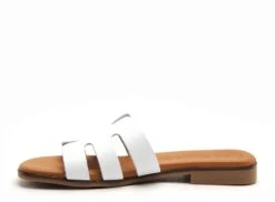 Eva Frutos Mules Et Sabots Plats Femme 3076 Blanc -REN Chaussures Magasin 2977703 3