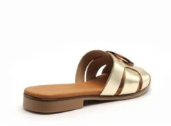 Eva Frutos Mules Et Sabots Plats Femme 3064 Or -REN Chaussures Magasin 2977802 5