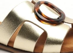 Eva Frutos Mules Et Sabots Plats Femme 3064 Or -REN Chaussures Magasin 2977802 6