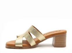 Eva Frutos Mules Et Sabots Talons Femme 3423 Or -REN Chaussures Magasin 2978002 3