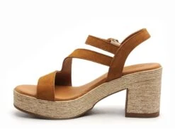 Eva Frutos Nu Pieds Talons Femme 4642 Marron -REN Chaussures Magasin 2978401 3