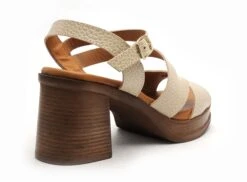 Eva Frutos Nu Pieds Talons Femme 3672 Beige -REN Chaussures Magasin 2978501 5