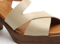 Eva Frutos Nu Pieds Talons Femme 3672 Beige -REN Chaussures Magasin 2978501 6