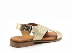 Eva Frutos Nu Pieds Plats Femme 3010 Or -REN Chaussures Magasin 2978601 5