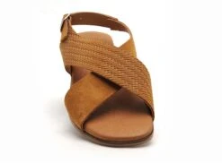 Eva Frutos Nu Pieds Plats Femme 3010 Marron -REN Chaussures Magasin 2978602 4