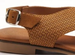 Eva Frutos Nu Pieds Plats Femme 3010 Marron -REN Chaussures Magasin 2978602 6