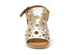 Paula Urban Nu Pieds Plats Femme 9654 Or -REN Chaussures Magasin 2978701 4