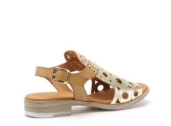 Paula Urban Nu Pieds Plats Femme 9654 Or -REN Chaussures Magasin 2978701 5