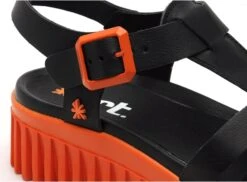 *art Art Nu Pieds Talons Femme 1575 Brinton Noir -REN Chaussures Magasin 2980701 6