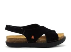 *art Art Nu Pieds Plats Femme 1710 S Rhodes Noir