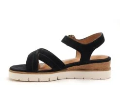 Tamaris Nu Pieds Talons Femme 28202 42 Velours Bleu -REN Chaussures Magasin 2989004 3