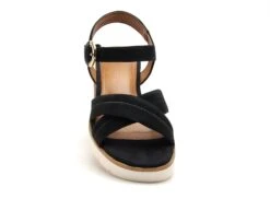 Tamaris Nu Pieds Talons Femme 28202 42 Velours Bleu -REN Chaussures Magasin 2989004 4