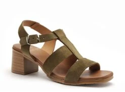 Studio Scarpe Nu Pieds Talons Femme Sn116551 Vel Kaki -REN Chaussures Magasin 2996101 2