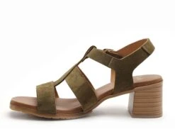 Studio Scarpe Nu Pieds Talons Femme Sn116551 Vel Kaki -REN Chaussures Magasin 2996101 3