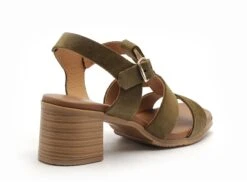 Studio Scarpe Nu Pieds Talons Femme Sn116551 Vel Kaki -REN Chaussures Magasin 2996101 5