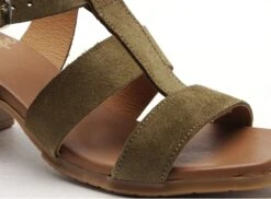 Studio Scarpe Nu Pieds Talons Femme Sn116551 Vel Kaki -REN Chaussures Magasin 2996101 6