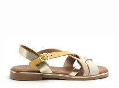 Studio Scarpe Nu Pieds Plats Femme Sn34539 639 Or