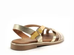 Studio Scarpe Nu Pieds Plats Femme Sn34539 639 Or -REN Chaussures Magasin 2996601 5