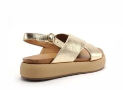 Inuovo Nu Pieds Plats Femme A96005 Or -REN Chaussures Magasin 2997101 5