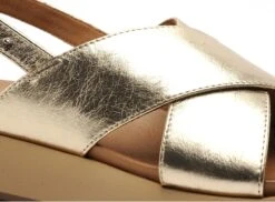 Inuovo Nu Pieds Plats Femme A96005 Or -REN Chaussures Magasin 2997101 6