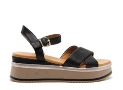 Inuovo Nu Pieds Plats Femme A983004 A98008 Noir