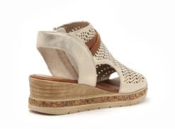 Remonte Nu Pieds Talons Femme D3075 Or -REN Chaussures Magasin 2999901 5