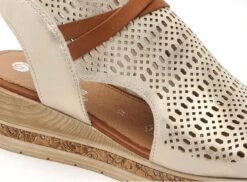 Remonte Nu Pieds Talons Femme D3075 Or -REN Chaussures Magasin 2999901 6